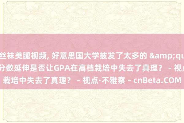 丝袜美腿视频， 好意思国大学披发了太多的 &quot;A&quot; 分数延伸是否让GPA在高档栽培中失去了真理？ - 视点·不雅察 - cnBeta.COM